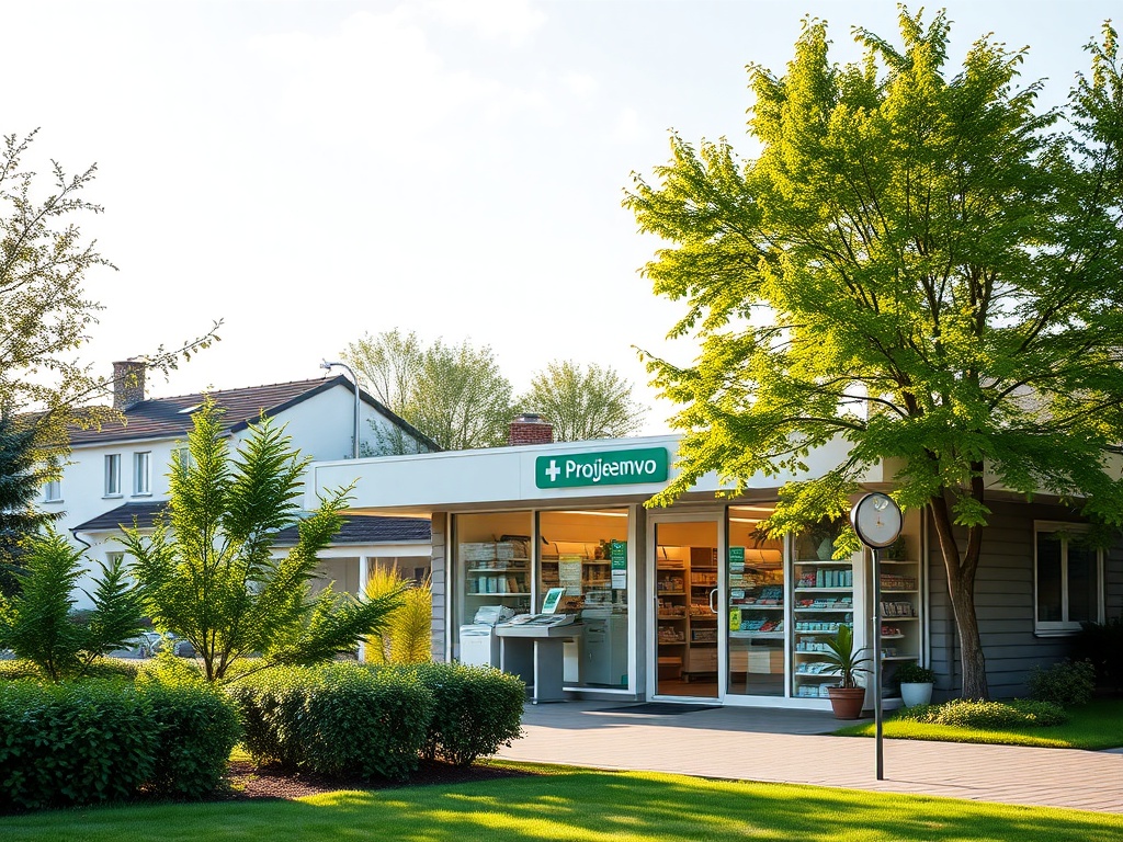 Ilustracja przedstawiająca Grajewo z elementami pogody i pyłków, uwzględniająca informacje o pogodzie i kalendarzu pyleń.